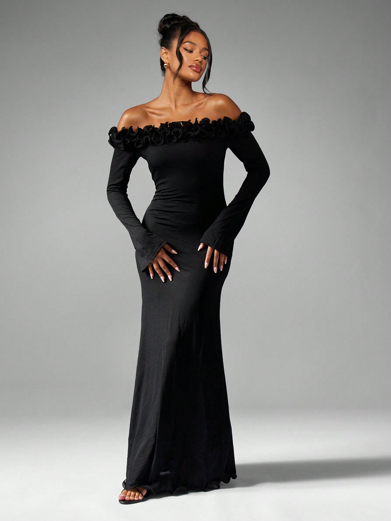 long sleeved prom dress Long Sleeves Sheath Lace Prom Dress Red Wedding Dress with Chapel Train ARD2661