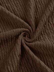 SOLERSUN Váy dài gợi cảm mùa xuân và mùa hè vải kết cấu màu trơn cỡ lớn cho nữ, eo khoét sâu, xẻ cao, kỳ nghỉ ở bãi biển - Cà phê nâu - Xem 7