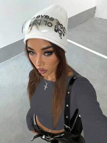 Flirla 百搭休闲女士柔软舒适长袖T恤，适合秋季 - 深灰色 - 查看 5