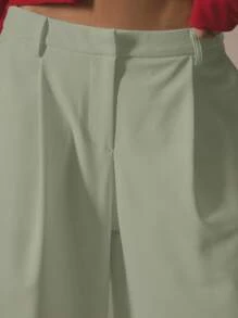 MUSERA Pantalones cortos de talle bajo con detalle de presillas para cinturón, de largo prolongado, elegantes, ideales para primavera, verano y vacaciones con estilo de los 90