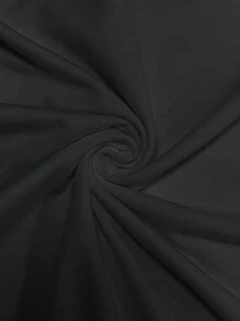 INAWLY 素色小圓領T恤 - 黑色 - 查看 5