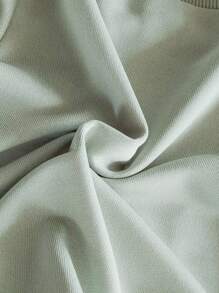 SHEIN Vintaside Kids Baby/Toddler Girls 0-3Y Spring/Summer Casual Home & Outdoor Cute Fruit Pear Print Crew Neck Long Sleeve Sweatshirt + Ribbed Leggings 2Pcs Outfits Set Fall Winter - Green - View 6