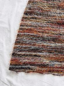 Soleia 全新时尚度假红色针织条纹露背迷你连衣裙 - 彩色 - 查看 4