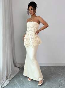 Elenzga 女士优雅露肩长裙