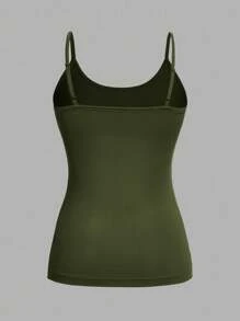 SHEIN EZwear 4 chiếc áo ba lỗ đơn giản tối giản dành cho nữ, thích hợp cho mùa hè - Nhiều màu - Xem 12