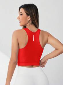 Core Rhythm Women's Tight-Fitting Seamless Sports Crop Tank Top Workout Crop Top Women Sport Crop Top Shirt Crop Workout Top Workout Crop Tops Women Sports Bra Crop Workout Top Women Racerback Sports Bra