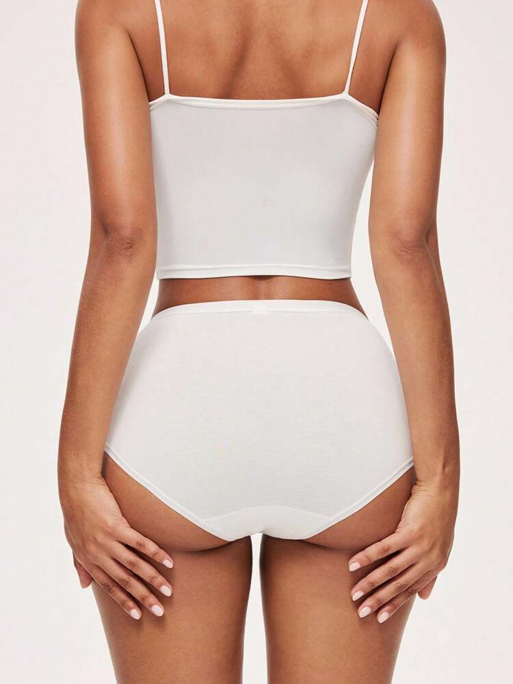 3-Pack Cotton High Waist Briefs Panties Set