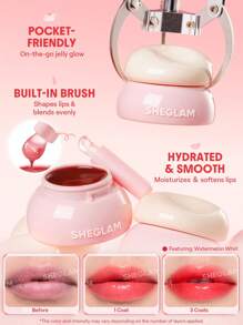 SHEGLAM Hydra Jelly Pocket Bálsamo labial-Guava Glow Graduación Cumpleaños Vacaciones Verano Otoño Y2k Elegante Moda Mujeres Niñas Maquillaje Cosmético Belleza Fiesta Playa Viaje Camping Aire libre Escuela Campus Excursión Festivales Decoración Regalo Presente Rosa Chica Cosplay Mejor Color Encanto Vibra