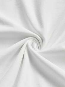 OlaRiff Kaos Pria Lengan Pendek Putih Pas Badan dengan Motif Kombinasi Huruf dan Warna Kontras Kasual, Cocok untuk Kencan Musim Panas, Pesta, Pasangan, Seragam Keluarga, Hadiah Luar Biasa untuk Pacar - Putih - View 5