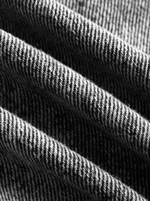 SHEIN MOD Plus Size Relaxed Fit Straight Leg Blue Jeans,Fall Clothes For Women - Light Grey - View 4