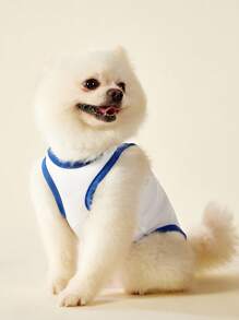 PETSIN 2pc Pet Cat Dog Universal Turtle Cartoon Print Summer Vacation Style Casual Comfortable Breathable Dog Vest - Multicolor - View 9