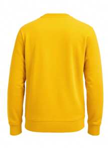 Diesel Men's Crew Neck Long Sleeve Casual Loose Pullover Sweatshirt - Yellow - View 5