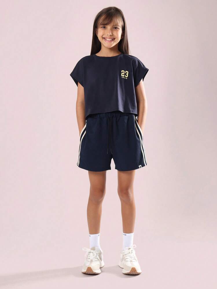 Waffle Knit French Varsity T-Shirt Coordinates