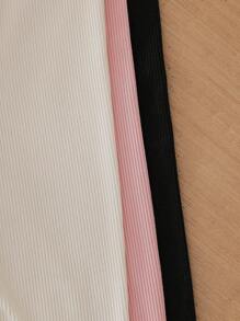 SHEIN Vintaside Kids 3 piezas Leggings de verano para niña, con decoración de moño, pantalones elegantes y transpirables para uso en verano