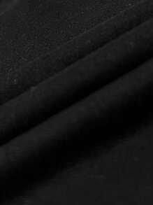 SHEIN Essnce Plus Size Elegant Colorblock Lace Trim Camisole - Black - View 5