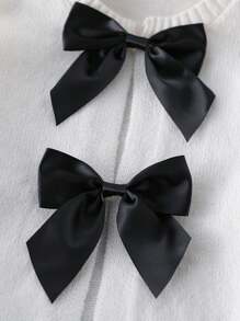 SHEIN Sparklyn 女童时尚手工蝴蝶结针织开衫，长袖 - 白色 - 查看 5