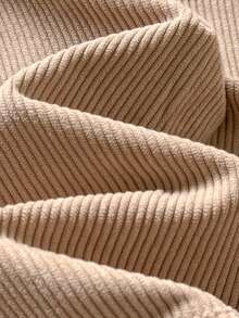 Loomiva 1pc Young Boys' Casual, Comfortable, Fashionable, Practical, Cute, Soft, Thick Corduroy Fabric Long Jacket, Suitable For Daily Wear, School, Outings, Sports, Autumn/Winter