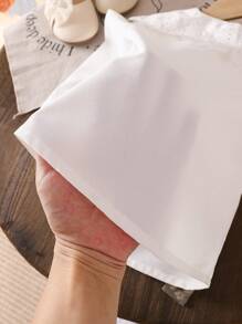 Genkimix Kids 全新年轻女孩时尚甜美蕾丝领白色长袖衬衫，百搭婴儿汗衫 - 白色 - 查看 6
