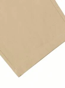 Manfinity Roughcore Men Multi-Pocket Casual Fashion Straight-Leg Utilitarian American Style Cargo Pants, Grey Cargo Pants With Back Pocket Men Tactical Work Pants Streetwear , Fall - Camel - View 7