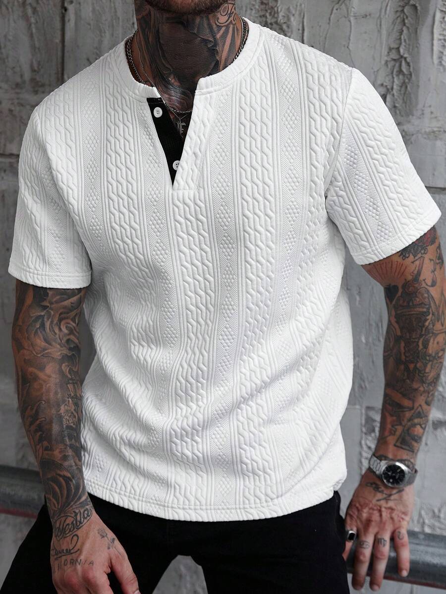 Manfinity Homme 男士夏季珠地针织撞色 Polo 衫，必备户外服饰，馈赠老公的绝佳礼物