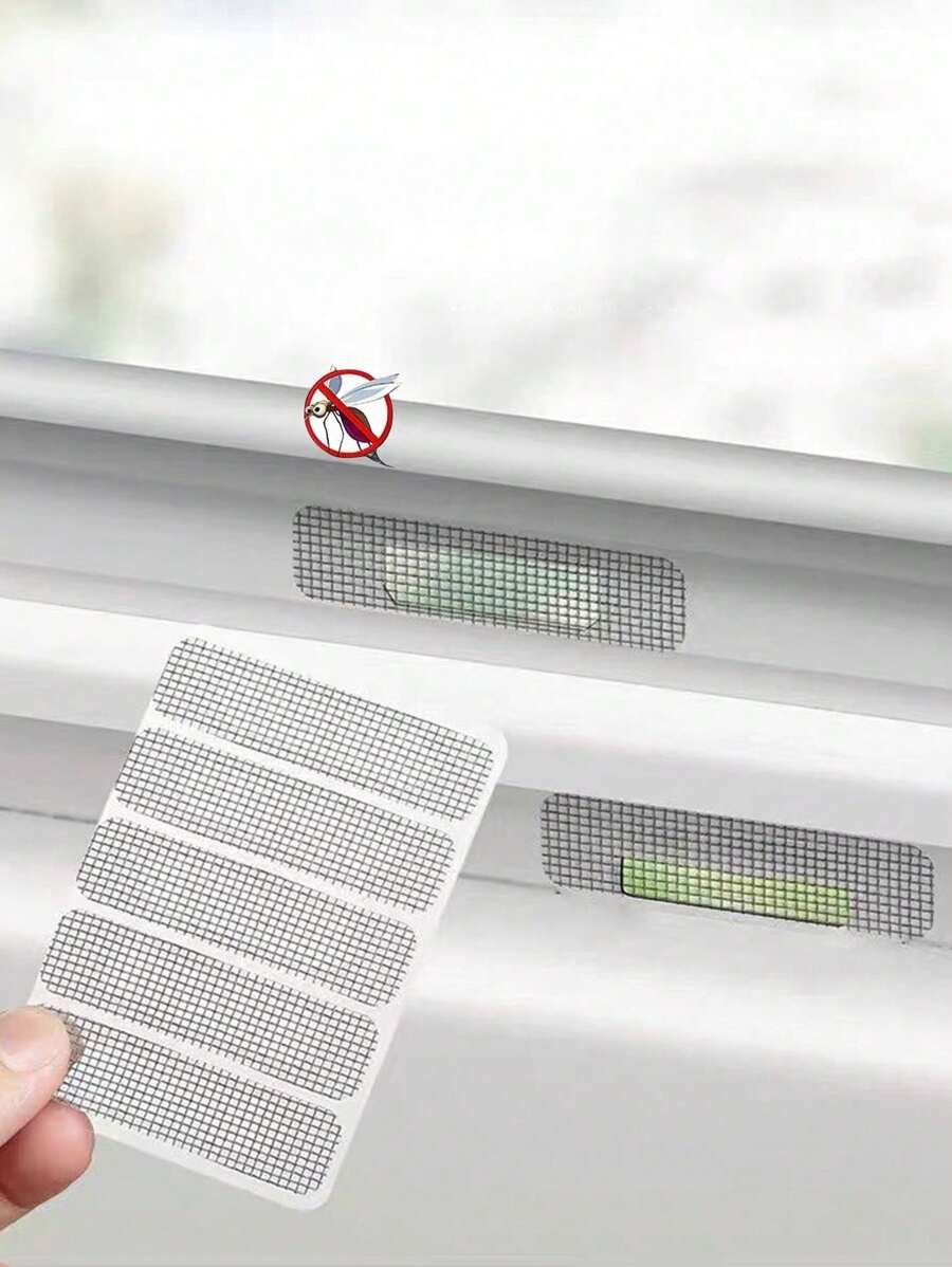 25 Pcs Window Screen Repair Patches, Adhesive And Repair Kit, Indoor Insect/Fly/Mosquito Door Window Curtain Net, Screen Door Repair Stickers