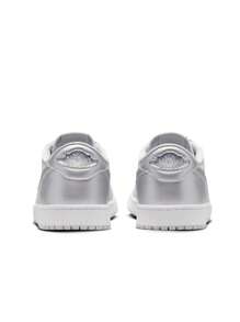 Nike AIR JORDAN 1 RETRO LOW OG - Xám trung tính/Bạc ánh kim/Trắng - Xem 3