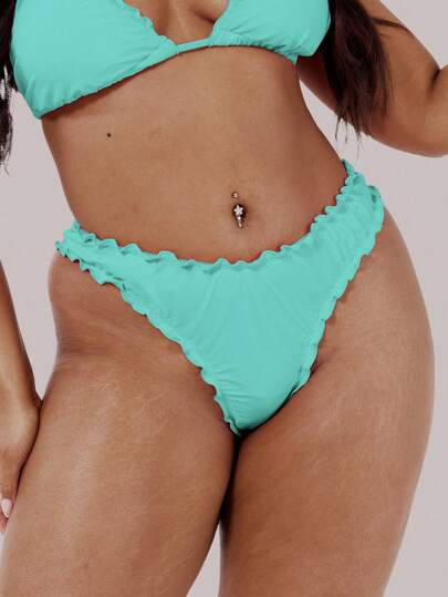 MUSERA Quần bikini cỡ lớn có viền ren, thích hợp cho đi bơi, nghỉ mát, gợi cảm, dễ thương trong kỳ nghỉ hè.