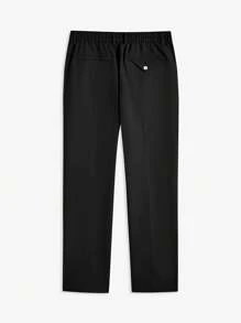 SHEIN X ELOISA & ORSON AKNOTIC Business Casual Slim Fit Men Long Casual Flared Pants, Suitable For Daily Wear