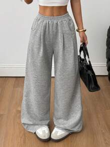 Coolane Women's Fall Streetwear Fashion Casual Vintage Corduroy Textured Long Baggy Pants