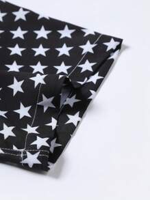 Manfinity LEGND Camisa de manga corta casual estilo americano con estampado, para verano - Multicolor - Ver 4