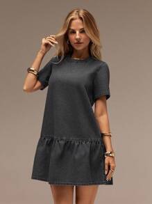 SHEIN Forever 21 春夏女士浪漫/舞会/正式/生日/90 年代服装/商务休闲女士/优雅/西部服装/外出/时尚/休闲/Y2K 服装/俱乐部/办公室/鸡尾酒会/复古/紧身/狂欢服装节日/有趣/优雅/老钱/街头服饰/度假服装/乡村音乐会服装/工作服/端庄/春假/单身女郎服装/音乐会/坏人/基本款/毕业/A 字/女牛仔服装/牛仔迷你裙