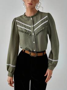 Florisole Cardigan ouvert décontracté bohème romantique pour femmes avec patchwork floral en dentelle et couleur unie