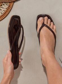 SHUZIA Sandali infradito piatti classici e confortevoli da donna