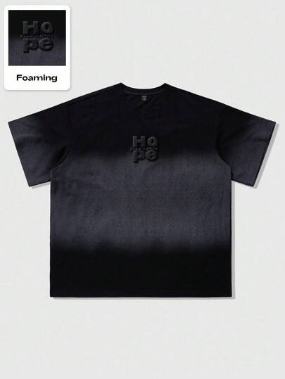 Street Life Unisex Short Sleeve T-Shirt With Distressed American English Graphic, Street Style