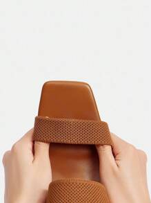 Ressula Damen Mode braune bequeme Lässig Loafer