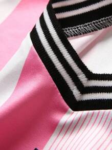 JNSQ 秋季开学季青少年女孩户外运动宽松T恤和短裙套装 - 彩色 - 查看 12