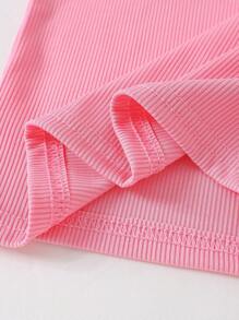 Conjunto de 3 piezas de estilo minimalista Morandi con flores y unicolor para niñas preadolescentes, conjunto de camiseta interior, top sin mangas y blusas sin mangas para niñas, paquete de blusas de verano para niños