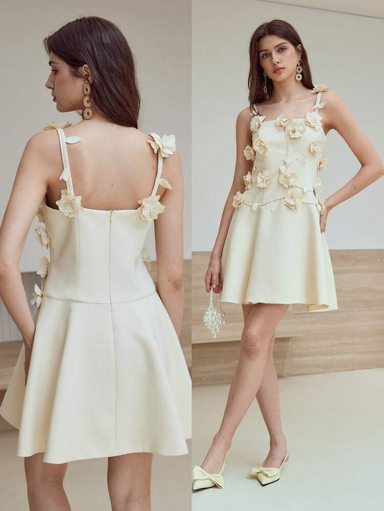 MOTF STUDIO APPLIQUES CAMI DRESS