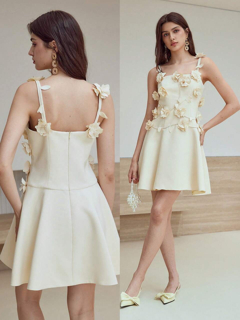 MOTF STUDIO APPLIQUES CAMI DRESS