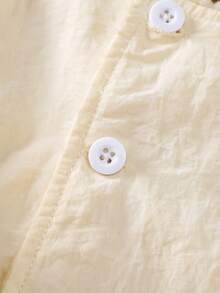 SHEIN Baby Girl Cute Casual Versatile Hooded Thickened Cotton Jacket Suitable For Autumn And Winter Daily Wear Fall - Apricot - View 6