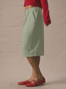 MUSERA Pantalones cortos de talle bajo con detalle de presillas para cinturón, de largo prolongado, elegantes, ideales para primavera, verano y vacaciones con estilo de los 90