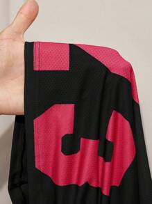 BamGleam 女式字母印花低胸紧身连衣裙 - 黑色 - 查看 8