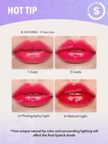 SHEGLAM Mirror Kiss High-Shine Lipstick-Own Your Shine 12 Colors High Gloss Shine Glitter Lipstick Moisturizing Reduce Lip Fine Lines Lip Balm Lip Makeup Graduation Birthday Holiday Summer Fall Autumn Y2K Fancy Fashion Women Makeup Cosmetic Party Beach Travel Camping Outdoors School Campus Trip Festivals Decor Gift Present Rose Girl Cosplay Best Color Charm Vibe