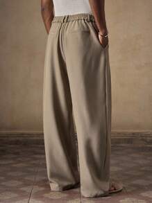 AKNOTIC 男士休闲宽松弹力腰直筒卡其裤，适合夏季、秋季、度假、日常穿着、派对、情侣装，男士礼物