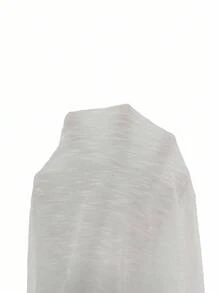 INAWLY Button Front Crop Tee Fall Cloth For Women - White - View 4