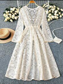 DreamSkyne Plus Size Women's Elegant Knit Jacquard Cardigan Sweater, Lightweight Casual Outerwear Suitable For Home, Daily Commute, Outdoor And Vacation Fall Winter Cloth For Women Autumn