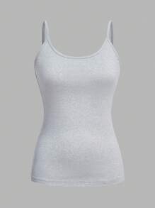 SHEIN EZwear 4 chiếc áo ba lỗ đơn giản tối giản dành cho nữ, thích hợp cho mùa hè - Nhiều màu - Xem 5