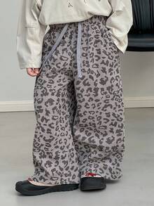 Dazy Kids 秋季男童宽松休闲豹纹裤