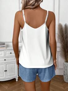 EMERY ROSE 2 件休闲简约像素心针织背心和短裤套装，女士夏季家居服女士短套装夏季短套装女士背心和短裤套装适合外出 - 彩色 - 查看 2