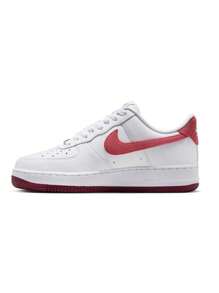Nike Air Force 1 '07 Women's Sneakers White/Adobe-Team Red-Dragon Red FQ7626-100 - Blanco/Adobe-Equipo Rojo-Dragón Rojo - Ver 3